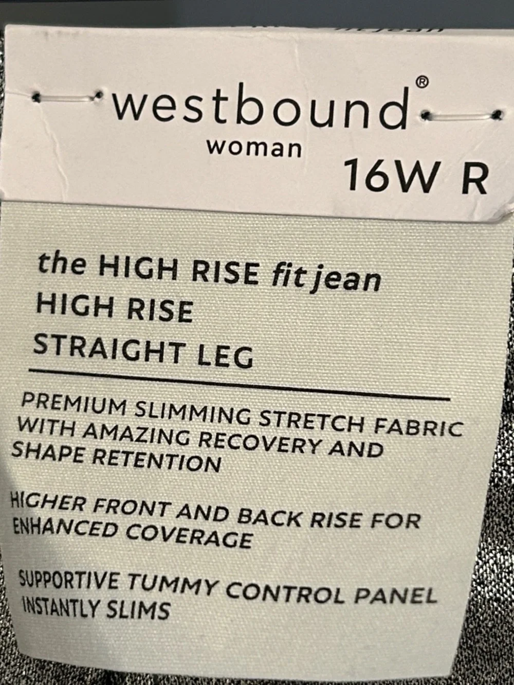 Westbound High Rise Pull On Jean Metallic Silver Cropped Pants Size 16W NWT